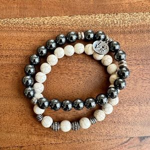 Bead bracelet love pair